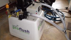 central heating powerflush - picture of power flush