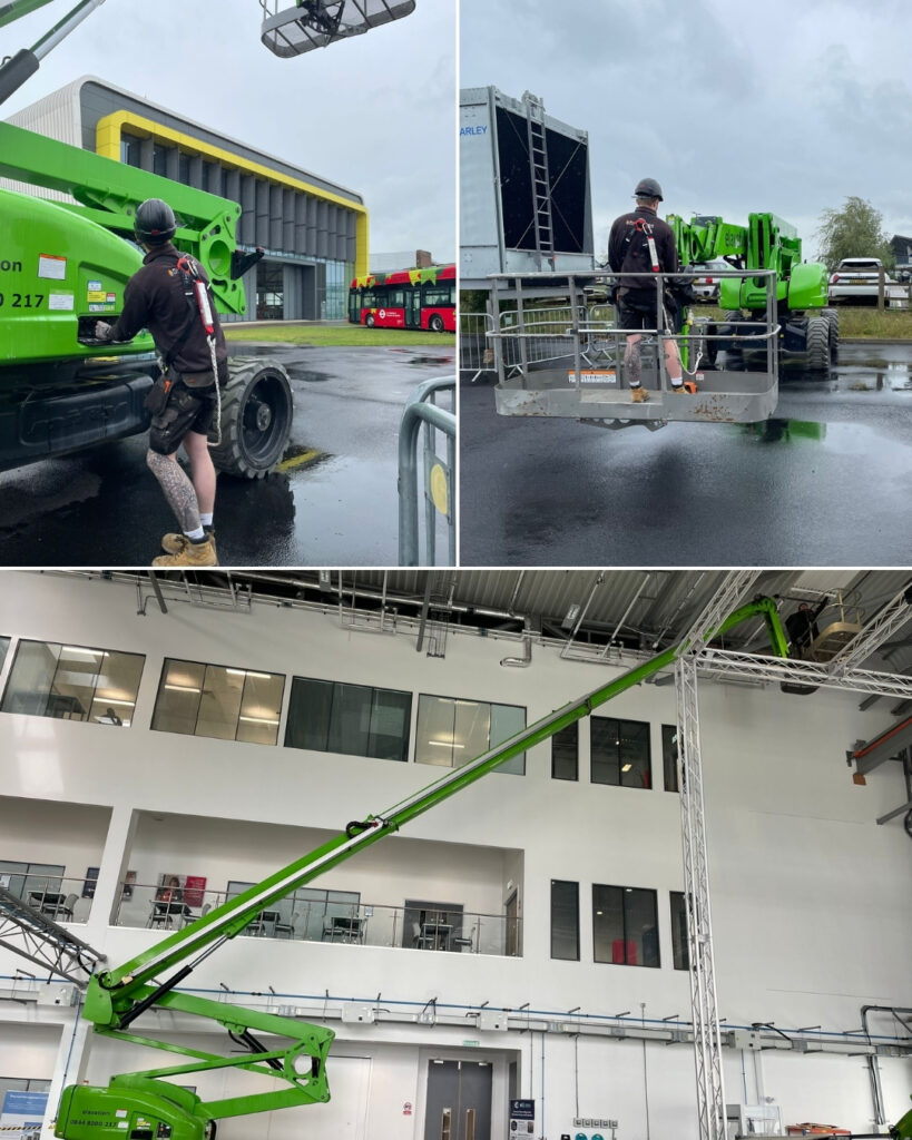 Jack using the cherry picker to reach at height jobs