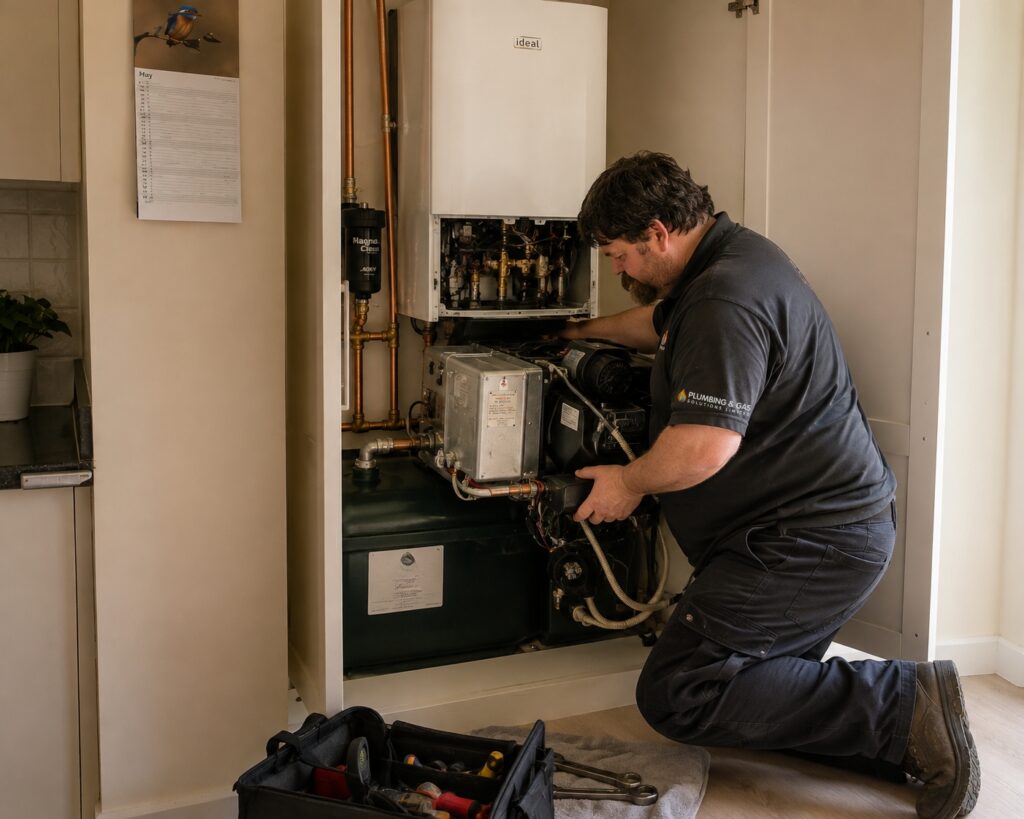 dom installing domestic boiler